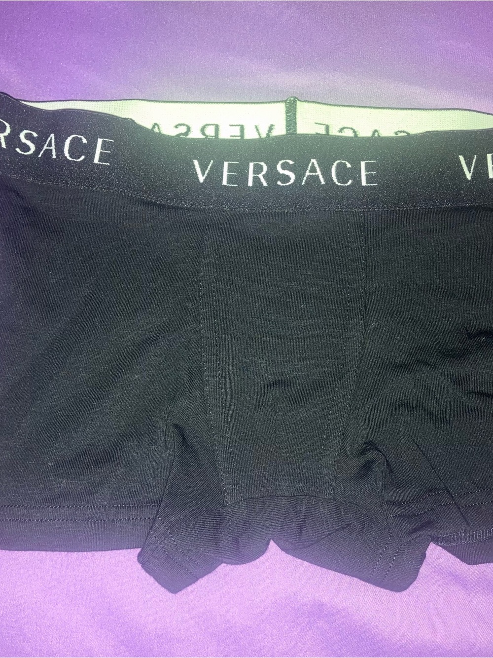Versace Black Stretch Logo Briefs